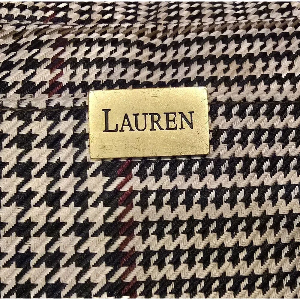 Lauren Ralph Lauren Satchel Bag Brown Tan Mini 90s Y2K VTG Dark Academia Preppy